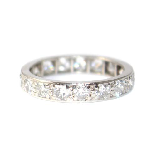 Mid Century Diamond Full Eternity Ring c.1950 size M 1/2