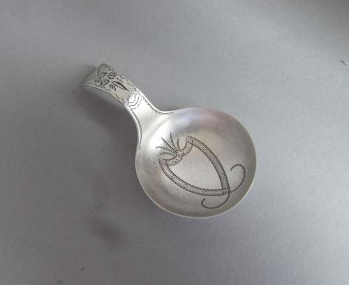 A very fine "Tiny" Caddy Spoon made in Birmingham in 1808 by Joseph Willmore