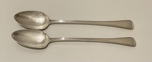 Richard Crossley Georgian silver gravy serving basting spoons 1791