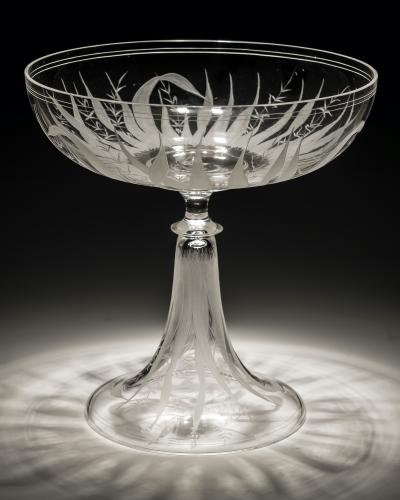 A Finely Engraved Victorian Tazza