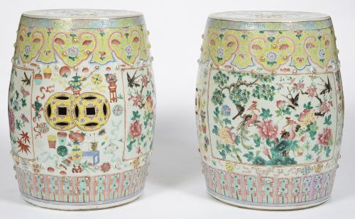 Chinese Export Porcelain Garden Seats, Mid-19th Century