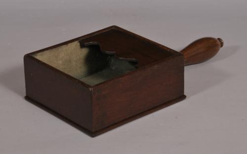S/4423 Antique Treen 19th Century Mahogany Offertory Box