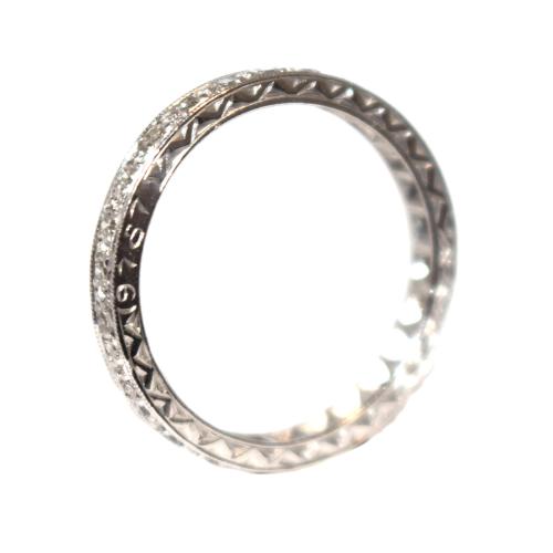 Art Deco Diamond Eternity Ring c.1930 Size L 1/2