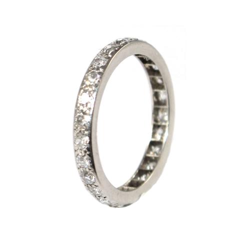 Mid Century Diamond Eternity Ring c.1945 size L