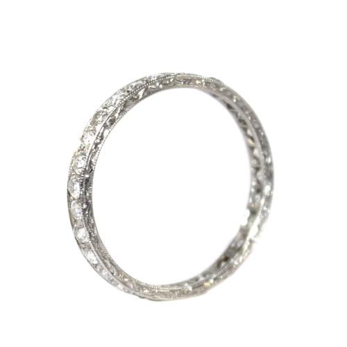 Art Deco Diamond Eternity Ring c.1935 size R
