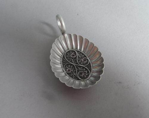 A rare George III Caddy Spoon made in Birmingham in 1807 by Joseph Willmore