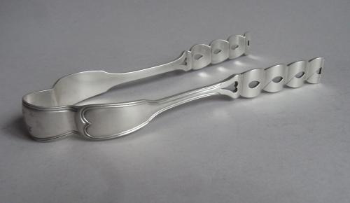 A very unusual pair of Serving Tongs made in London in 1855 by Francis Higgins