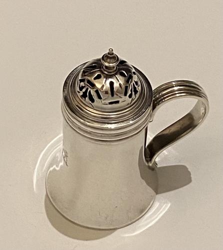 Georgian silver kitchen pepper caster 1772