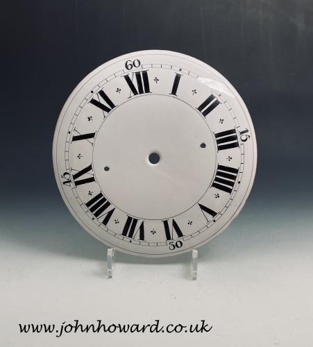 Delftware pottery clock face British mid 18th century