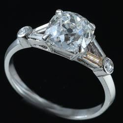 Art Deco old cut diamond ring, circa 1920