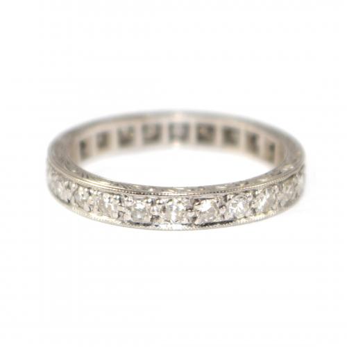 Art Deco Diamond Eternity Ring c.1935 size N