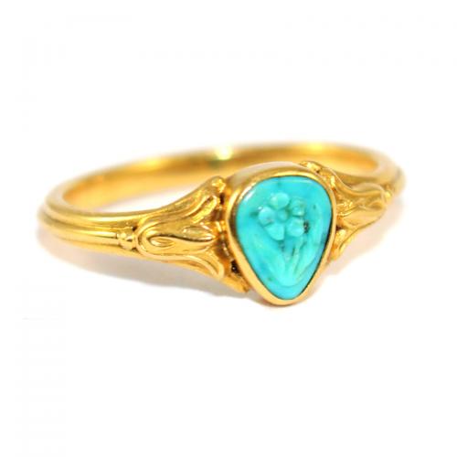 Georgian Turquoise Forget-me-Not Ring c.1820
