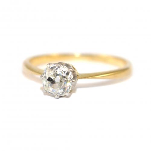 Edwardian Diamond Solitaire Ring c.1910