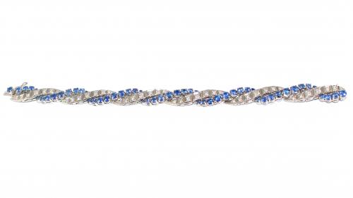Sapphire & Diamond Bracelet c.1950