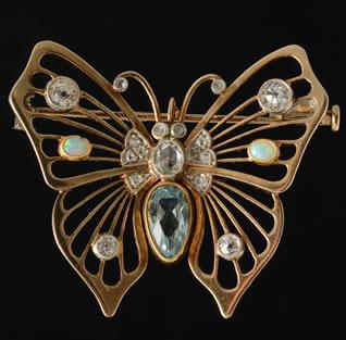 Butterfly brooch, circa 1910
