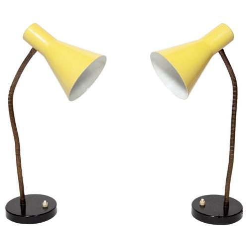 Stilnovo Mid-Century Modern Gooseneck Lamps