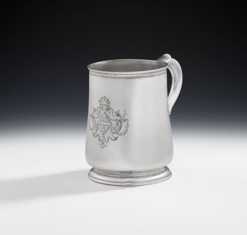 A very rare George I Ladys Drinking Mug made in Newcastle in 1721 by John Carnaby
