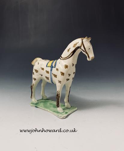 Antique English pottery figures of a horse St Anthony’s Pottery Newcastle upon Tyne