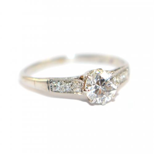 Art Deco Diamond Solitaire Ring c.1935