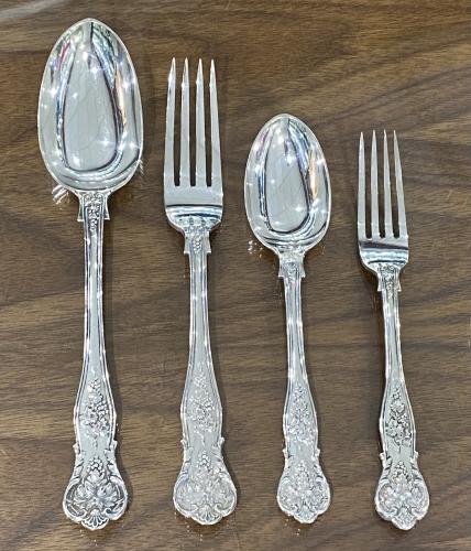 George Adams Bright vine silver flatware cutlery 