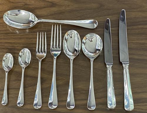 Carrs sterling silver rattail cutlery flatware 