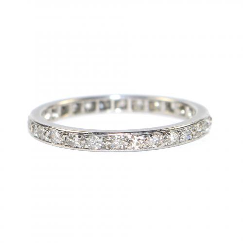 Art Deco Diamond Eternity Ring c.1930 size N
