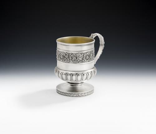 A very fine George III Mug made in London in 1813 by Emes & Barnard