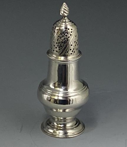 Jabez Daniell Georgian silver caster 1765