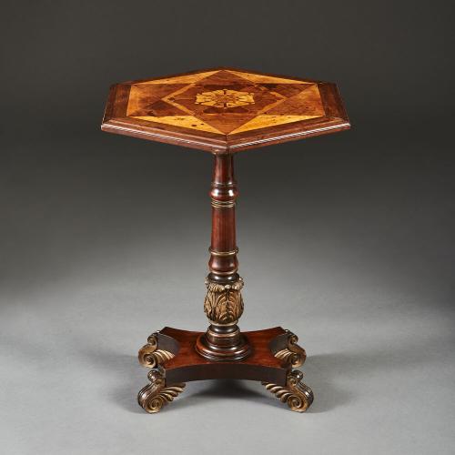 A William IV Parquetry Occasional Table