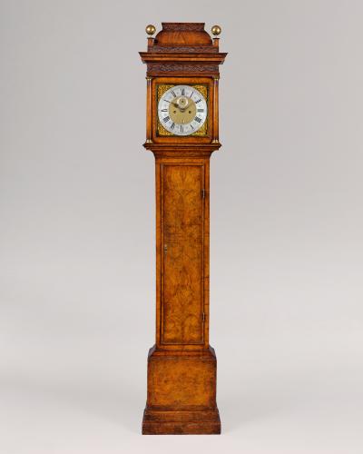 18th Century Antique Walnut Longcase Clock by Daniel Delander of London