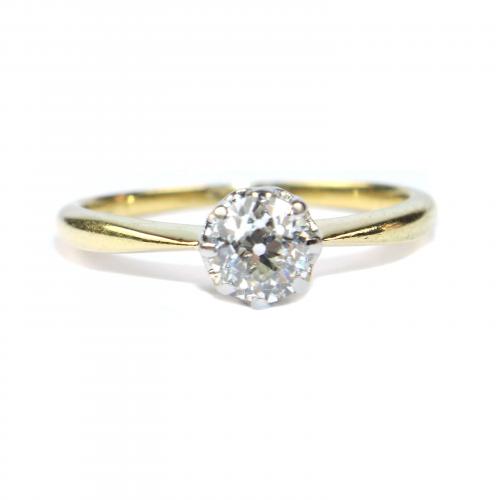 Edwardian Diamond Solitaire Ring c.1920