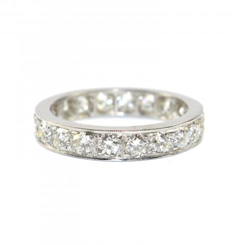Mid Century Diamond Eternity Ring c.1950 size N