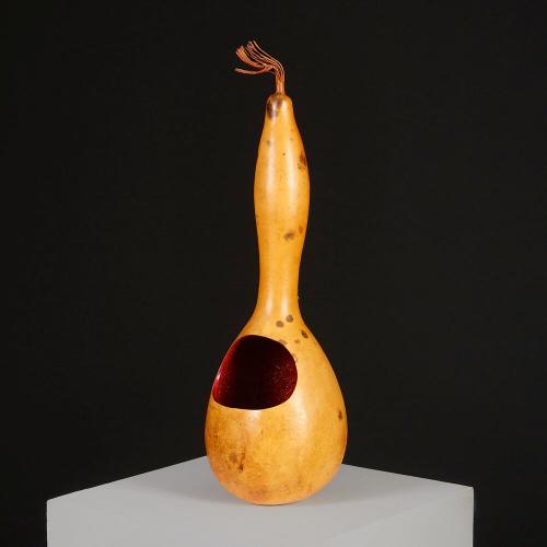 A Japanese Carved Gourd Vase