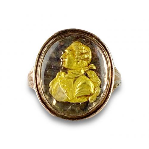 Gold ring of Gustav III (1746-1792) King of Sweden, Swedish, 18th century