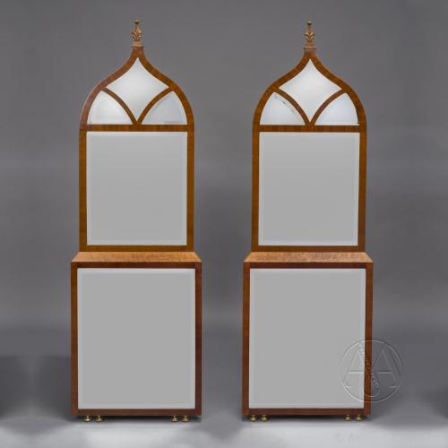 Pair of Neo-Gothic Mirrors