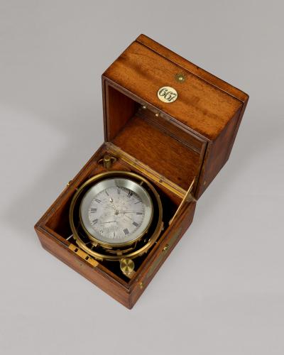 Victorian 2-Day Marine Chronometer by Delulme of London, no.667