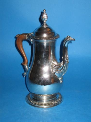 A George III Coffee Pot, by Henry Tudor & Co., circa 1765