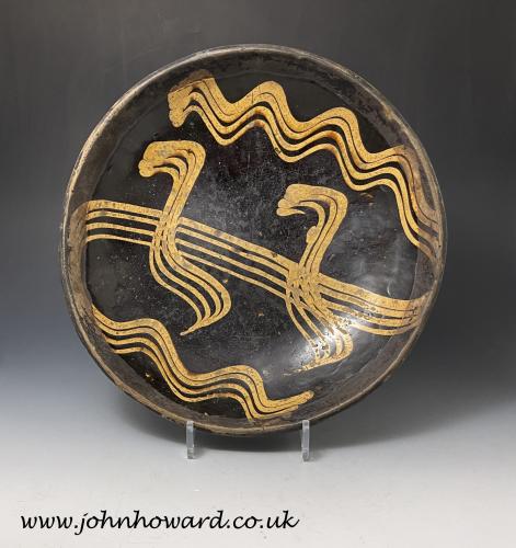 18th century Slipware earthenware dish of circular form Staffordshire England