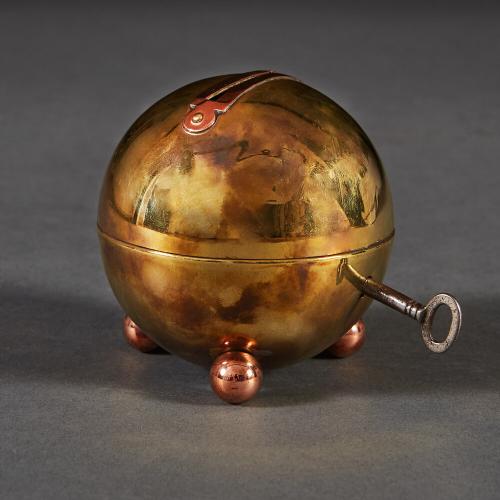 A Brass and Copper Moneybox attributed to Marianne Brandt