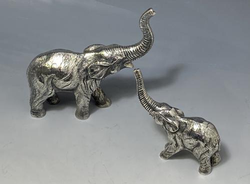 Sterling silver model elephant 