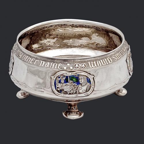 Liberty cymric silver rose bowl