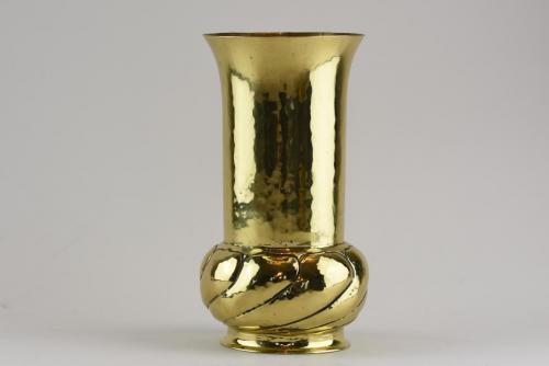 Keswick School of Industrial Arts Brass vase