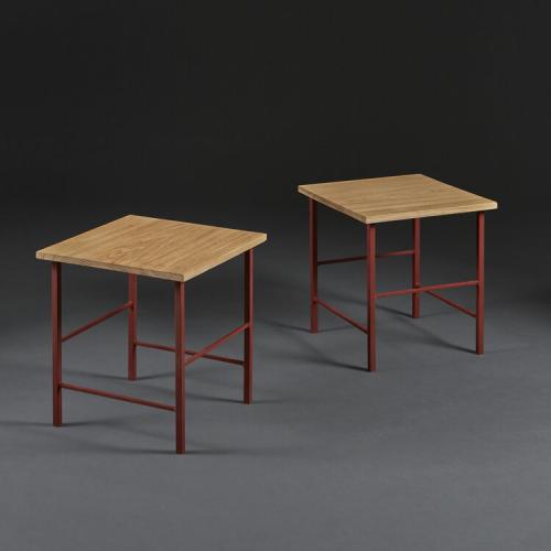 A Pair of Modernist Oak Tables