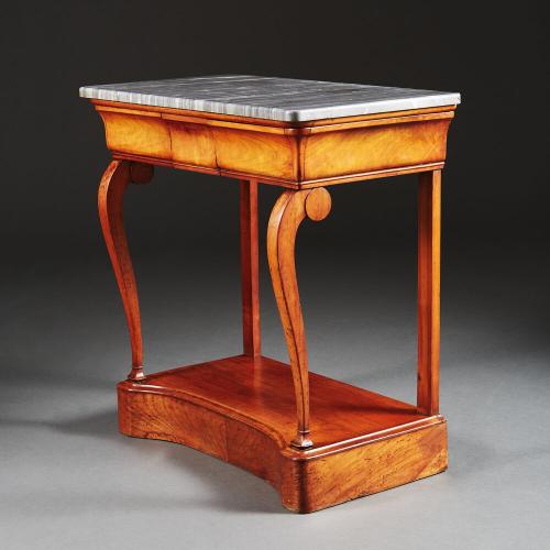 A Louis Philippe Cherrywood Console Table