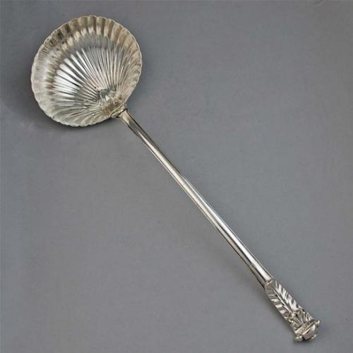Ornate Soup Ladle, London 1845, by Lias Brothers