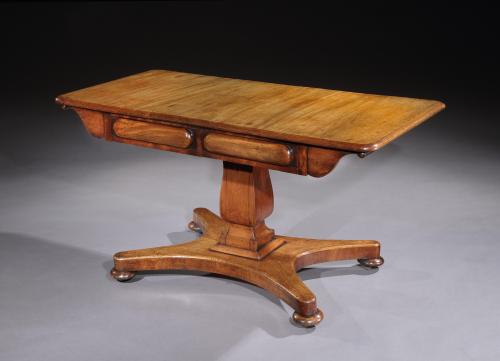 William IV mahogany centre table