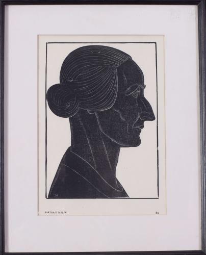 Eric Gill (British, 1882 - 1940), Mrs Williams of Ditchling, 1924
