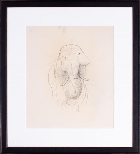 Carl Hofer (German, 1875 – 1955), Elefantenbulle (Bull Elephant)