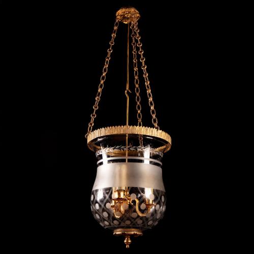 An Early 19th Century Ormolu and Glass Lantern