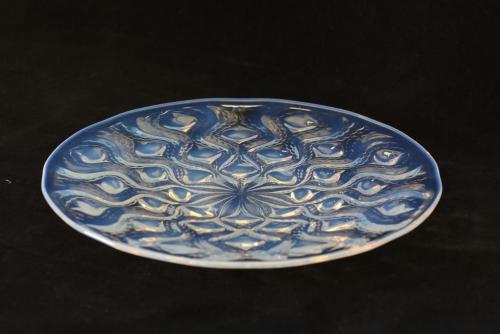 Rene Lalique opalescent glass plate
